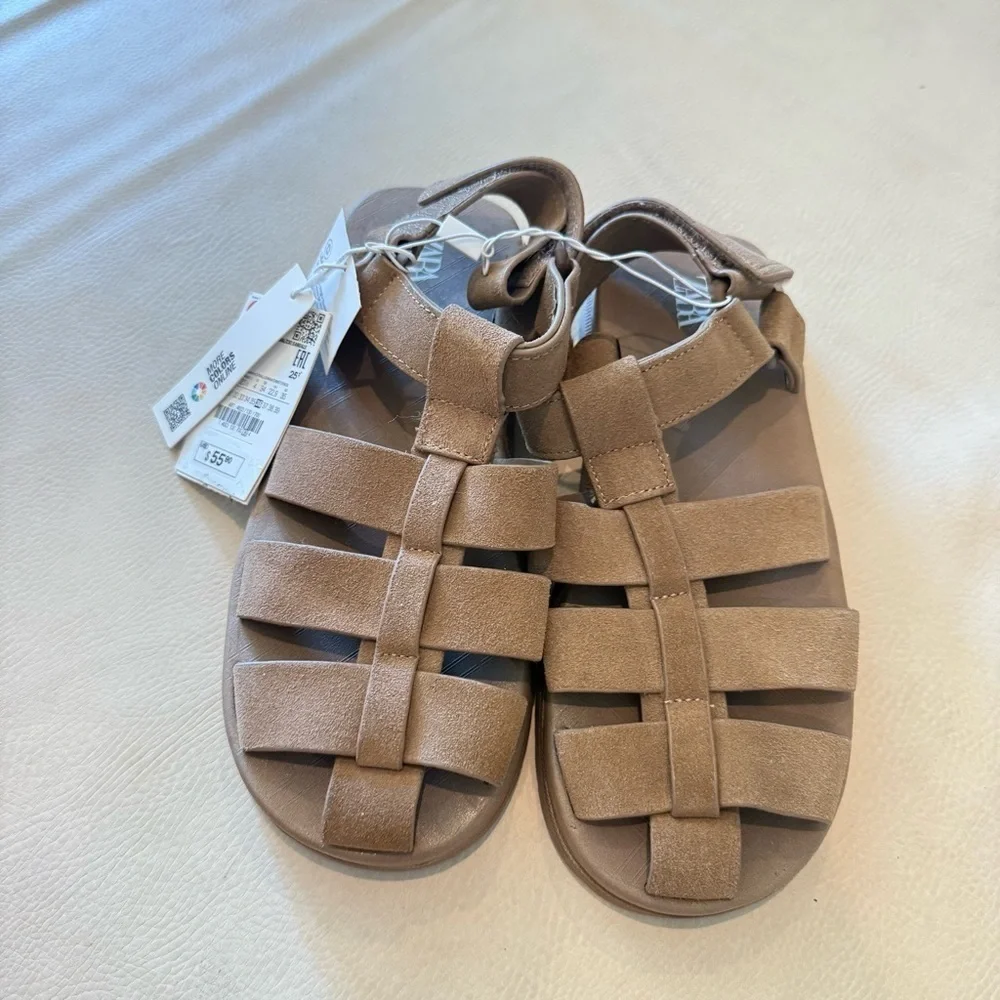 Zara leather fisherman sandals